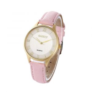 Gaiety Femmes &Eacute;l&eacute;gante Montre En Cuir Pu Analogique Quartz Montre-Bracelet (Rose) - Neuf