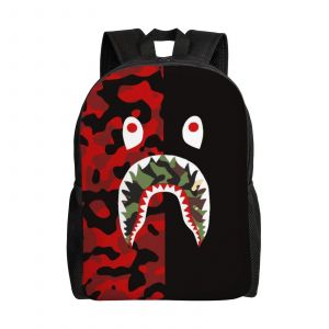 Sac à dos Bape camouflage requin, sac à dos décontracté, cartable d'étudiant, cartable léger, XTYD4472 - Neuf