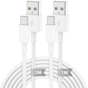 Tta-Carplay Câble Usb A Vers Usb C 1m Per Iphone 16 15, 2pack 1m Carplay Câble Usb A Usb C Charge Cordon, Chargeur De Voiture Données Fil Pour Apple Iphone 16/16 Pro/16 Pro Max/15 Plus/15 Pro Max/Ipa - Neuf