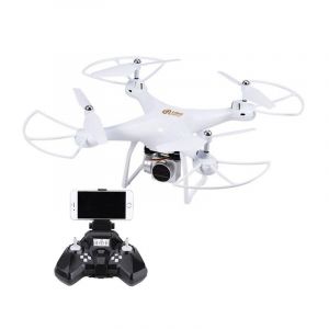 1 Drone Quadricoptere Wifi, Nouveau Jouet, Retour En Une Touche, Mode Sans Tete, Avec Camera Hd 0,3 Mp, Blanc - Neuf