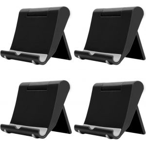 KAL-Pack De 4 Supports De T&eacute;l&eacute;phone Portable, Supports De T&eacute;l&eacute;phone R&eacute;glables, Supports De T&eacute;l&eacute;phone Pliables Pour Smartphones, Tablettes - Neuf
