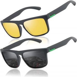 Lunettes De Soleil Polarisées Homme Femme/Ultra Légères Lunettes De Soleil 100% Anti Protection Uv400 Pour Conduite Pêche Sports - Neuf