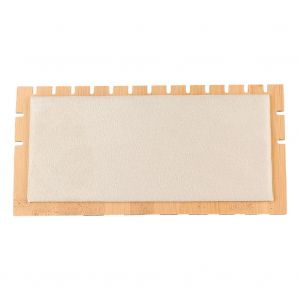 Presentoir A Bijoux De Style Simple, Organiseur Pour Boucles D'oreilles, Colliers Et Bracelets (Flanelle Beige) - Neuf
