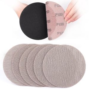 Treillis Feuilles Abrasive 150mm,30 Pièces Papier a Poncer 120 Grains Abrasives Papier pour Ponceuses pour cloisons sèches - Neuf