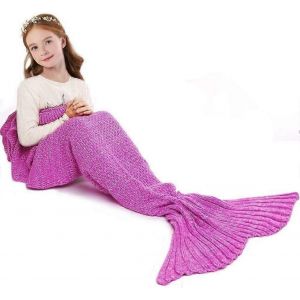 Idée Cadeau De Couverture De Queue De Sirène - Couverture De Sirène Pour Canapé De Salon Et Cadeau Personnalisé Pour Filles - Neuf