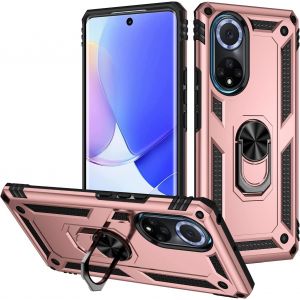 Kal-Coque Pour Huawei Nova 9/Honor 50, Etui Housse Huawei Nova 9 + Protecteur D'écran, Antichoc Militaire [Tough Armor] Heavy Duty Shock Proof Protective Housse Avec Anneau Support,Roseor - Neuf