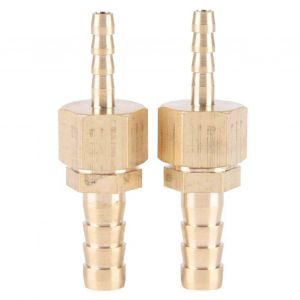 2pcs 4-8mm en laiton raccord tuyau ardillon queue r&eacute;ducteur connecteur de prise de r&eacute;duction - Neuf