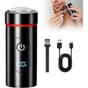 Oayew-Rasoir &Eacute;lectrique Homme 2025 Mini Avec Affichage Led, Rechargeable Usb, Rasoir Portable Wet & Dry, Shaver Homme, Tondeuse Barbe, Rasoir Intime, Lame One Blade, Tondeuse Intime Homme - Neuf