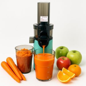 Ulteronixshop-JuiceInstant Extracteur de jus compact pour fruits et l&eacute;gumes, press&eacute; &agrave; froid, presse-agrumes &eacute;lectrique sans BPA, avec tamis, anti-goutte, mixeur lent pr&eacute;servant les vitamines (eau) - Neuf