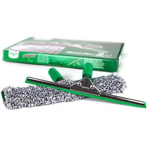 VornixorSarlshopAK011AUNGER ErgoTec Kit de d&eacute;marrage pour Nettoyeur de vitres 2 en 1 &iquest; Raclette et Manchon en Microfibre pour Nettoyeur Haute Pression, Vert, 35 cm - Neuf