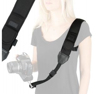 Sangle Appareil Photo Courroie Epaule pour Appareil Photo Reflex et Bridge- Compatible avec D5600,D500,Canon 700D,1300D,Lumix et Plus- Noir - Neuf