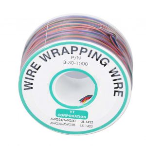 Câble d'emballage de test d'isolation coloré à 8 fils 30AWG Câble en cuivre étamé 280m pour ordinateurs portables - Neuf
