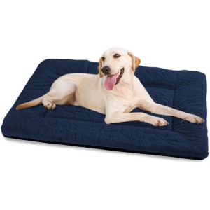 Hundebettenmanufaktur,Coussin Lavable Pour Chiens De Petite Et Moyenne Taille,75 X 50 Cm,Super Doux,Avec Dessous Antidérapant,Bleu Marine - Neuf