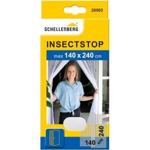 KAL-20503 Rideau Moustiquaire Amovible Pour Porte, Recoupable Aux Dimensions Souhaitées, Sans Perçage, Avec Auto-Aggripant De Fixation, 140 X 240 Cm Anthracite - Neuf