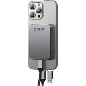 SSD Portable Magn&eacute;tique 256 Go,4K 120 IPS ProRes HDR,USB 3.2 Gen1 jusqu'&agrave; 460 Mo/s,C&acirc;ble USB C&A 2 en 1,SSD Externe Compatible avec iPhone 16/15 Pro Max,Tablette-K5PLUS - Neuf