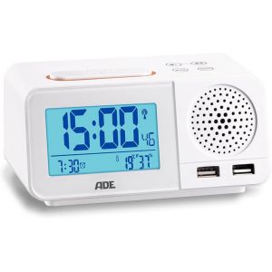 VornixorSarlshop-Radio reloj despertador Digital Con alarma- Blanco - Neuf
