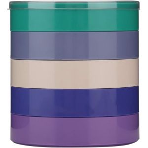 Kal-Boîte Rangement Pièce Montre, Conteneur Stockage Montre 5couche Porte Outil Vis Kit Reparation Couche Réparation Couvercle Antipoussière Support Plateau Couleur Étanche Humidité Composant - Neuf