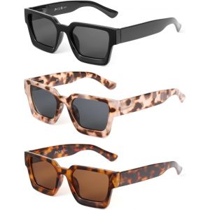 Lunettes De Soleil Polarisantes Pour Femmes, Hommes, Lunettes De Soleil Rétro, Lunettes Rectangulaires, Protection Uv400 - Neuf