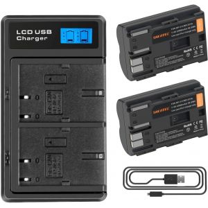2X Batterie BP-511 Compatible avec Batterie Canon BP-511A EOS 5D 10D 20D 30D 30D 40D 50D 50D 300D D60 Powershot G1 G2 G3 G5 G6 Pro 1 Batterie Appareil Photo - Neuf