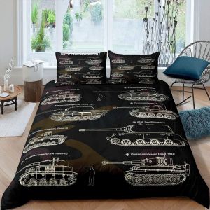 Housse De Couette Homewish Motif Léopard Abstrait Pour Garçons Et Filles, Ensemble De Literie Imprimé Léopard Violet, Noir Et Blanc, Housse De Couette Et 2 Taies D'oreill - Neuf