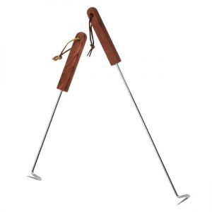 crochets a viande, spatule, crochet pour spatule, crochet a viande, barbecue, spatule a viande et crochet a viande, spatule a viande pour grillade, crochet pour grillade, acier inoxydable - Neuf