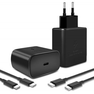 45W Usb C Chargeur D'Ordinateur Portable Pour Sam Sung Galaxy Note 10+, Galaxy S22/23/24 Ultra, Galaxy S22+/23+/24+, Galaxy Tab S7/Galaxy Z Fold2, Galaxy Z Flip3, Cordon D'Alimentation Type C (2 Pack - Neuf