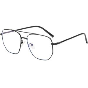Lunettes Aviateur Carrées Avec Filtre À Lumière Bleue Pour Homme Et Femme Lunettes Aviateur Classiques Vintage Cadre En Métal Lunettes D'ordinateur - Neuf