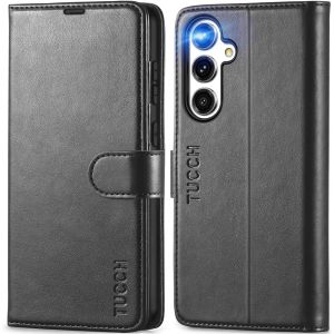 Senior-Coque Pour Galaxy S24 Fe, Antichoc Tpu Housse Pour S24 Fe Cuir Pu Portefeuille Etui [Rfid Blocage] [Fentes Pour Cartes] [B&eacute;quille] [Fermoir Magn&eacute;tique] Pour Galaxy S24 Fe (6,7 Pouces)[L2147] - Neuf