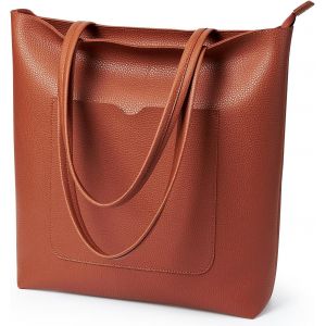 ERSHI-Sac à main pour femme, grand sac cabas en cuir synthétique, étanche, avec fermeture éclair, pour le travail, les voyages, le[2 - Neuf