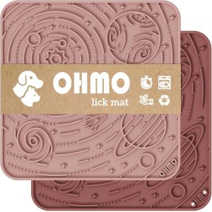 Kalanka-Tapis De Léchage Chien, Tapis De Lechage Pour Chiot Chat¿Grande, 2 Paires Inspiré Par Ciel Étoilé, Pour Soulager L'anxiété De L'animal, Silicone De Qualité Alimentaire - Neuf