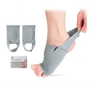 Soutien De La Vo&ucirc;te Inserts Pour Les Femmes Et Les Hommes, Soutien De La Vo&ucirc;te Chaussettes Pour La Fasciite Plantaire De Secours, Gris, Taille Unique, Les Pieds &Agrave; Plat Support - Neuf