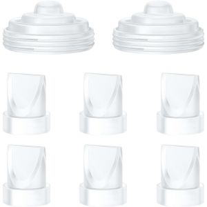 Lot De 6 Valves &Agrave; Bec De Canard Et 2 Membranes En Silicone Pour Tire-Lait Portable M5-Accessoires De Rechange Pour Tire-Lait M5 - Neuf