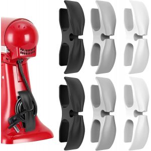 Organisateur de Cable,6 Organisateur de Fil Electrique pour Appareils C&acirc;ble Organisateur Support de Cordon pourElectrom&eacute;nagers pour M&eacute;nagers,M&eacute;langeur,Cafeti&egrave;re(6 Pcs Nouveau) - Neuf