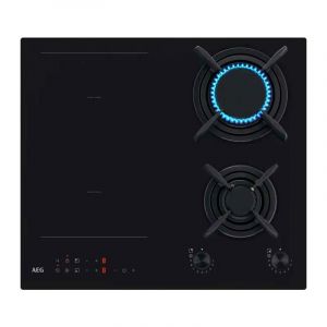 AEG plaque de cuisson mixte 2 feux gaz + 2 zones induction CN071436DH 8000 MIXED 60 cm - Neuf