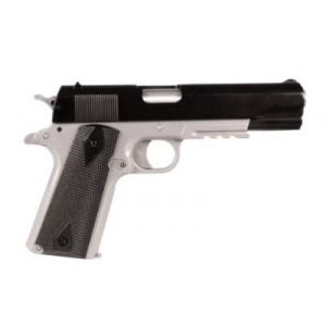 Pistolet A Billes Colt 1911 Spring Dual Tone Black Silver Metal 0.700 J - Neuf