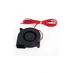 1 mini ventilateur de refroidissement sans balais avec câble de 30 cm, ventilateur turbo 5015 DC 12 V, ventilateur radial silencieux de remplacement interne pour imprimante 3D, noir - Neuf