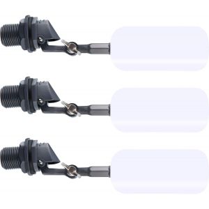 Lot De 3 Robinets À Bille À Flotteur Fiable Pour Réservoir D'eau, 1/2 Pouce, Remplissage Automatique, Alimentation, Humidificateur, Robinet À Bille, Robinet De Remplacement Pour Flotteur D'étang - Neuf