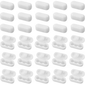 Lot de 50 connecteurs de chaîne en plastique transparent pour stores, chaînes à billes verticales, clips de chaîne en plastique - Neuf