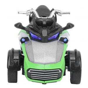 Modele De Moto En Alliage 1:14, Jouet Hautement Simule Pour Enfants, Vehicule A Tirer, Modele De Moto Verte - Neuf