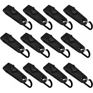 Paquet De 12 Pinces &Agrave; B&acirc;che,Pinces &Agrave; Pression D'auvent Polyvalentes En Forme De D Pour Tente Coupe-Vent. - Neuf