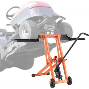MEVRONISSHOP-L&egrave;ve Tondeuse Autoport&eacute;e avec Grande Capacit&eacute; de Charge 225 kg, Cric pour Tracteur-Tondeuse Hydraulique, &Eacute;l&eacute;vateur pour Tondeuse &agrave; Gazon Mobile et R&eacute;glable, pour Entretien, Jardin, Orang - Neuf