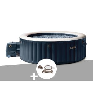 Kit spa gonflable Intex PureSpa Blue Navy rond Bulles 4 places + Kit d'entretien - Neuf