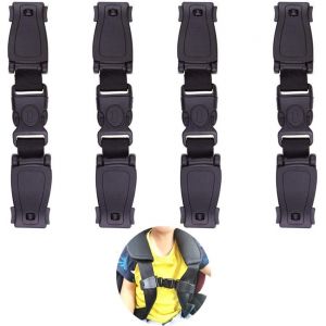 4 Pièces,Clip Siège Auto,Clip De Ceinture De Sécurité Pour Bébé,Clip Siège Auto Enfant,Harnais Ceinture De Sécurité Bebe,Siège D'auto Clip,Ceinture De Sécurité Pour Siège Auto. - Neuf