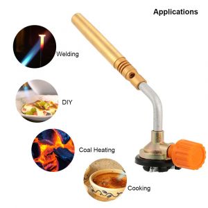 Brûleur de Butane polyvalent pour l'extérieur, souffleur de soudure, torche de barbecue, briquet culinaire, souffleur de flamme à gaz pour cuisine et Camping - Neuf
