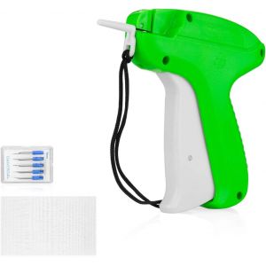 YEMAESRE-Etiquettes De Prix Pistolet, 5Pcs Aiguilles De Rechange+1200Pcs Fils Paddle,Etiquettes Pistolet Pour Vêtement Chapeaux De Chaussettes - Neuf