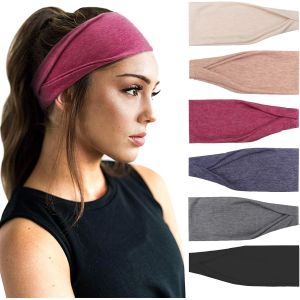 6 Pi&egrave;ces Bandeau Cheveux Pour Femme Yoga Courir Bandeaux Sport Entra&icirc;nement Bandeaux Mignon Accessoire - Neuf