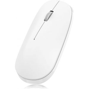 Souris Bluetooth pour Mac, Souris sans Fil Silencieuse 800/1200/1600 DPI, Souris Mac sans Fil Compatible avec MacBook Pro/Air/iMac/iPad/iPhone/PC/Windows/Android, Souris Ultra-Mince, Blanche - Neuf