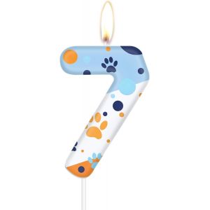 Sjzg-Bougies D'anniversaire Color&eacute;es En Forme De Griffe De Chien, D&eacute;corations De 7e G&acirc;teau D'animaux Color&eacute;s, D&eacute;coration De F&ecirc;te Sur Le Th&egrave;me Des Griffes D'animaux Domestiques, D&eacute;corations D'annivers - Neuf