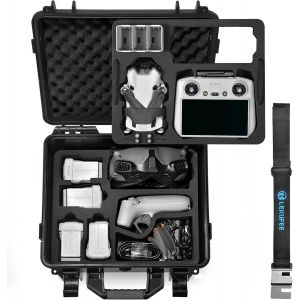 Chenquansarl-Boîte Rigide Étanche Pour Dji Mini 4 Pro,Dji Mini 3 Pro,Mini 3 Drone,Dji Rc 2,Dji Rc N2/N1,Dji Goggles 3(Pas Fit Goggles N3)/2/Integra/Dji Rc Motion 2 Et Accessoires (Étui Uniquement)-Lekufee - Neuf
