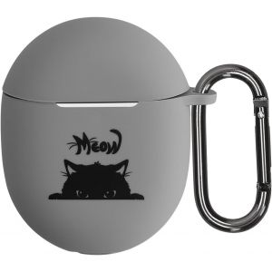 FUIW-Housse Pour &Eacute;couteurs Compatible Avec Google Pixel Buds Pro Coque - Coque De Protection En Silicone - Gris-Noir - Neuf